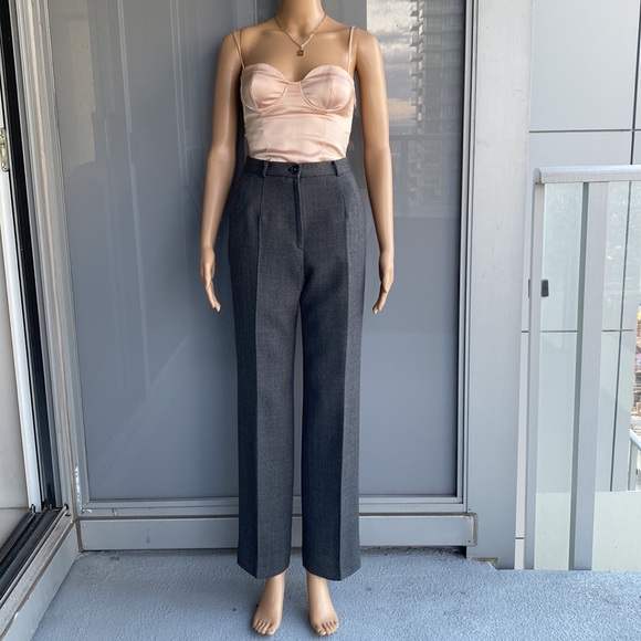 Vintage Pants - 100% Wool Grey  Pants